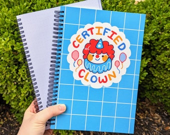 Zertifiziertes Clown Hardcover Gepunktetes Notizbuch!