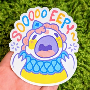 Eepy Clown Waterproof Sticker!