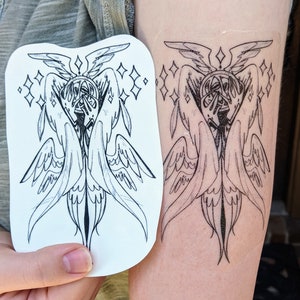 Small Biblically Accurate Angel Temporary Tattoo!