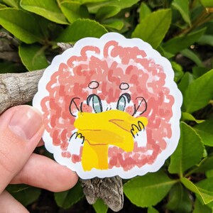 ふわふわヘア防水ステッカー！