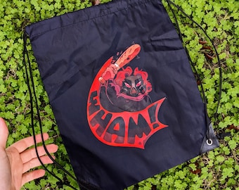 Gas Mask Girl WHAM Drawstring Bag!