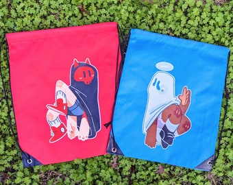 Angel Devil Ghost/Echo & Ophelia Matching Drawstring Bags!