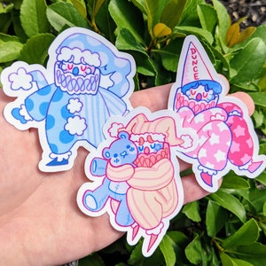 Sad Clown Waterproof Sticker Set!