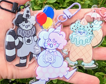 Sad Clown Trio V2 Keychains!