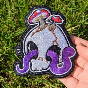 Human Skull Snake Patch!