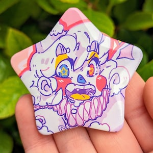 Jam Large Star Button! 2.25"