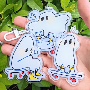 Doodle Ghost Keychains!