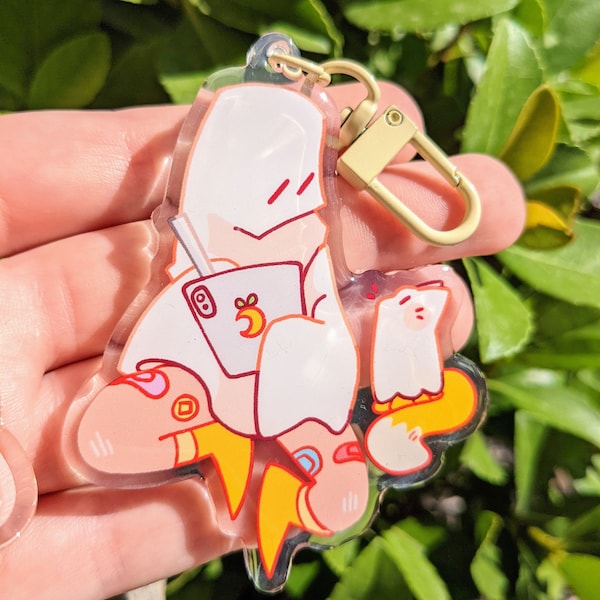 Kitty Ghost Keychain!