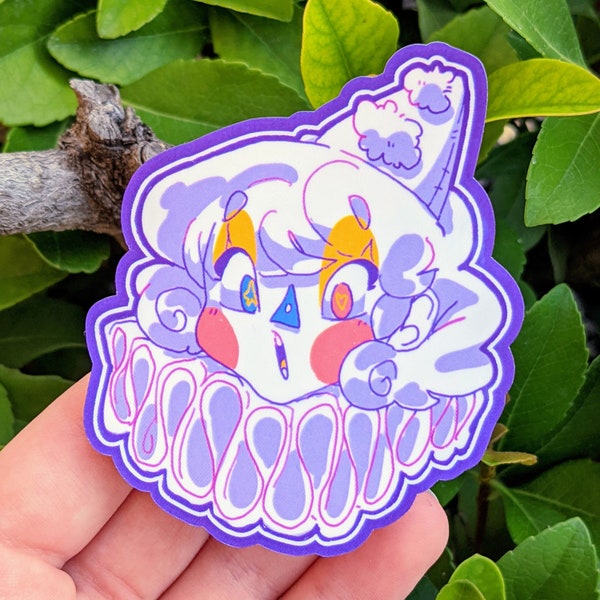 Ghost Clown Mascot Waterproof Sticker!
