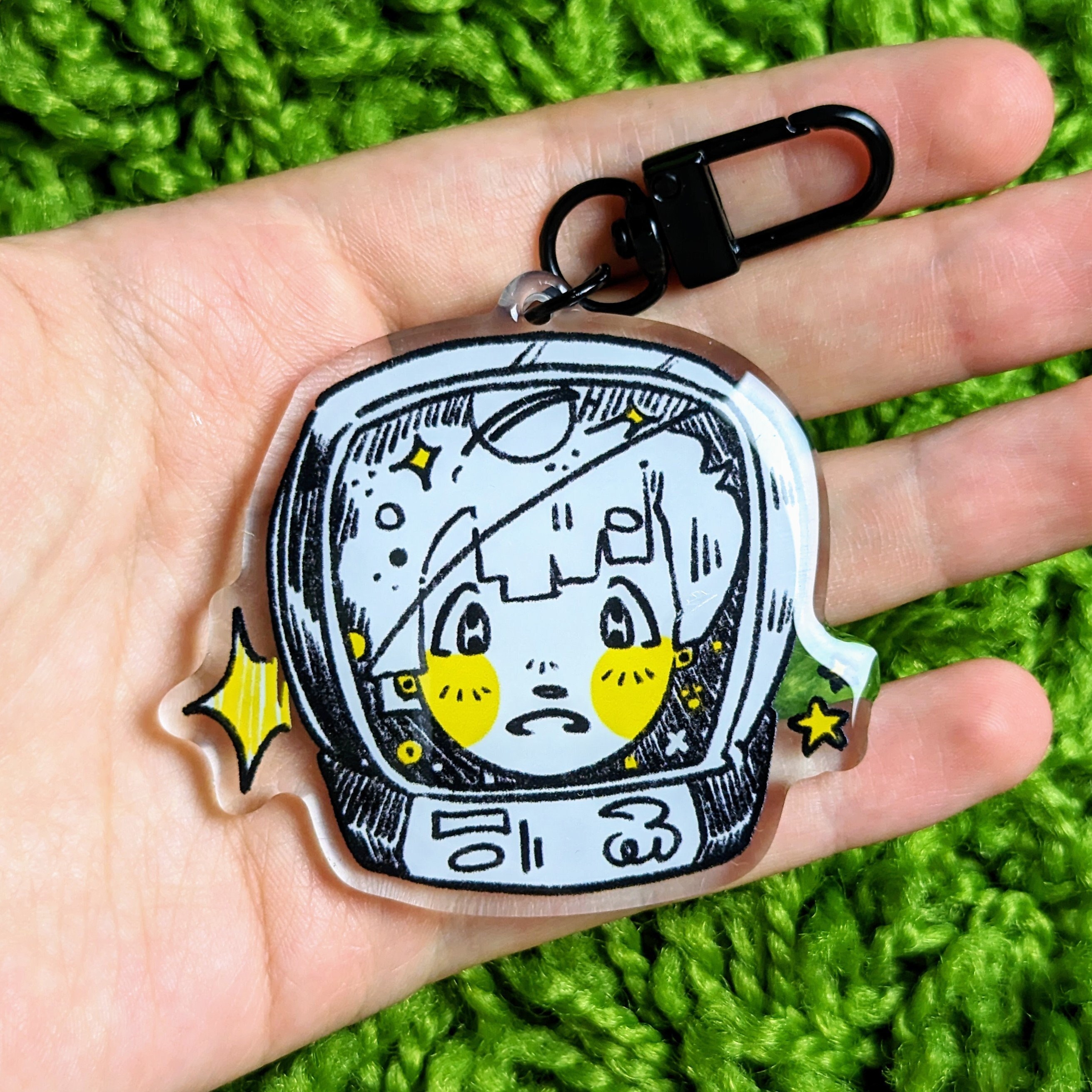 Space Girl Acrylic Keychain!