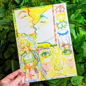 Crayon Sketchbook 8.5x11 Glossy Print!