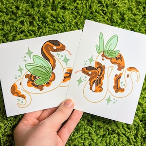¡Mini impresiones brillantes de 4 x 5 de Fable Fairy Snake!