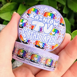 Rainbow Pride TV Washi Tape!