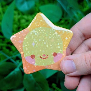 Sun Clown Star Button