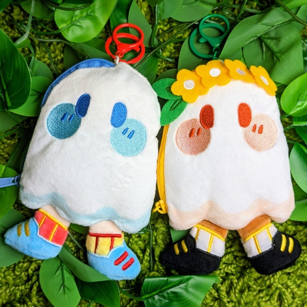 Ghost Plush Pouch Keychains! // Coin Purse