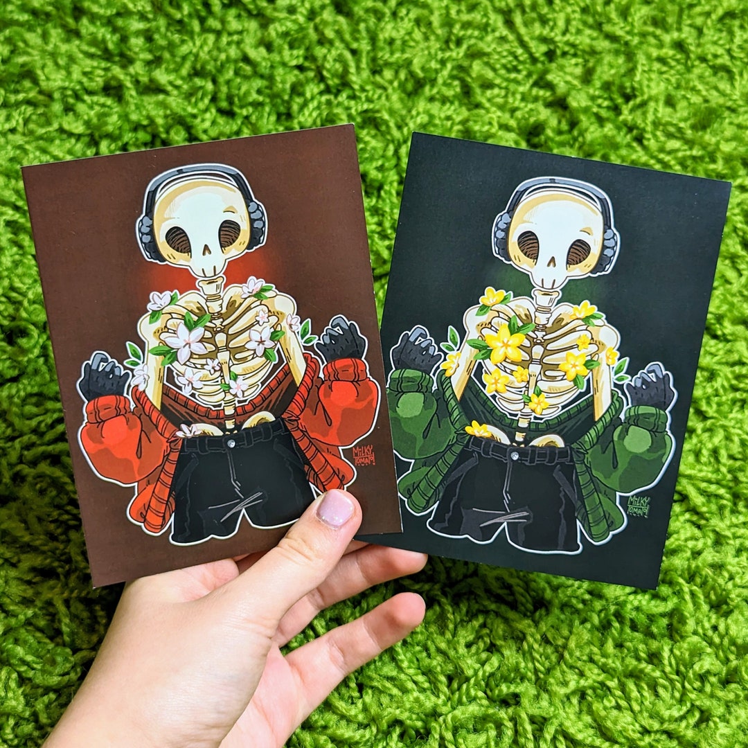 Aesthetic Rib Skeleton Aesthetic Flower Rib Skeleton 4x5 Glossy Mini Print! - Etsy