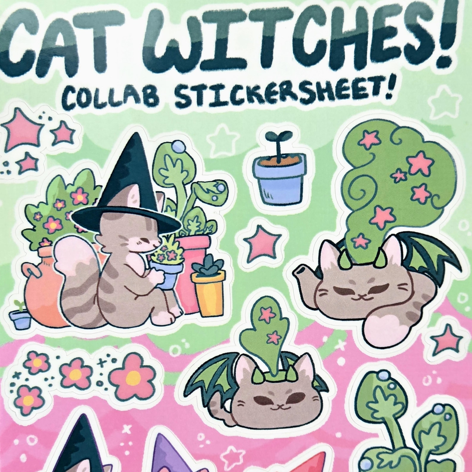 Cat Witch Collab Sticker Sheets! - Etsy