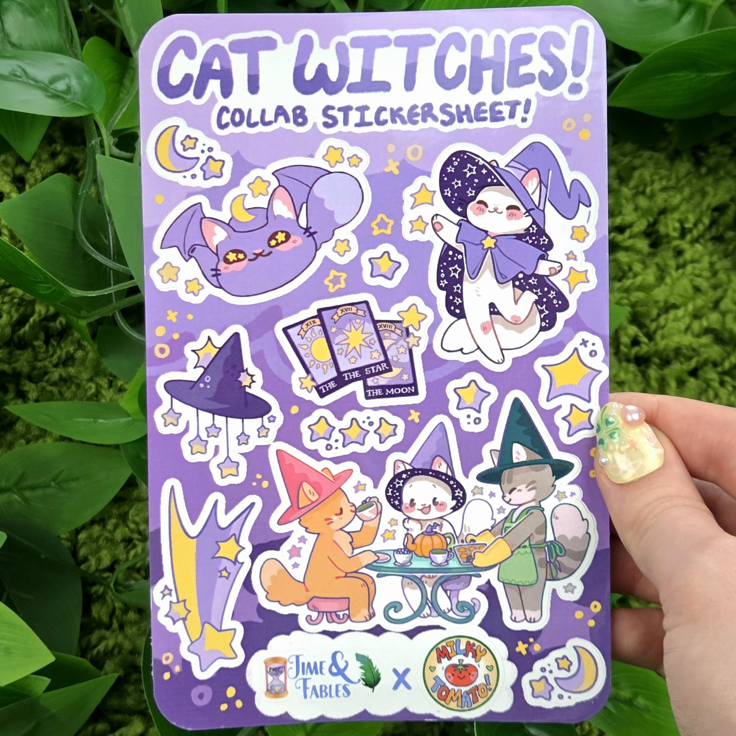 Cat Witch Collab Sticker Sheets! - Etsy