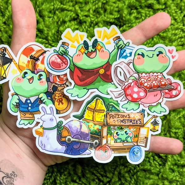 Frog Traveler Waterproof Stickers!