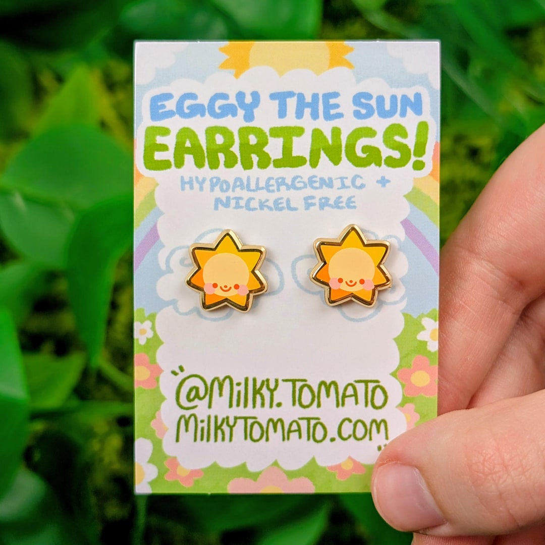 Sun Clown Earrings - Etsy