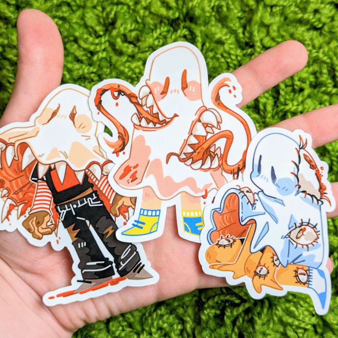 Creepy Ghost Stickers - Etsy