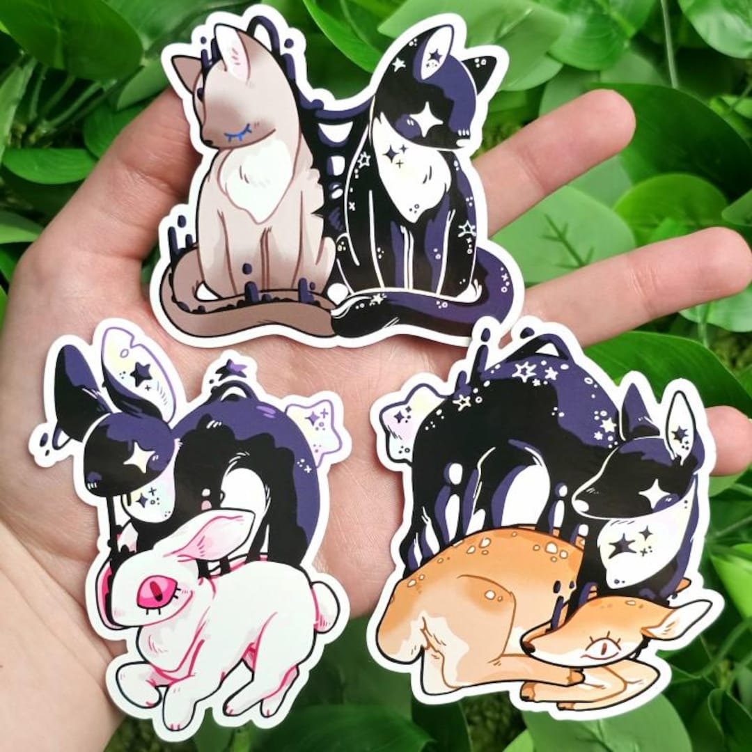 Cosmic Animal Stickers! - Etsy