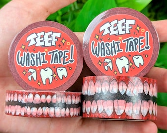 Creepy Teeth Washi Tape!