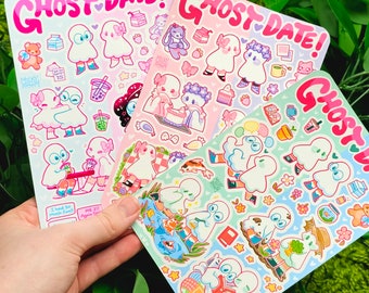 The Complete Ghost Dates Sticker Sheet Series