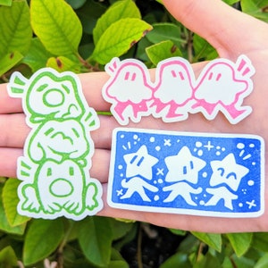 Cute Stamp Waterproof Stickers!