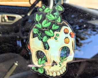 Plant Skull Window Sticker!