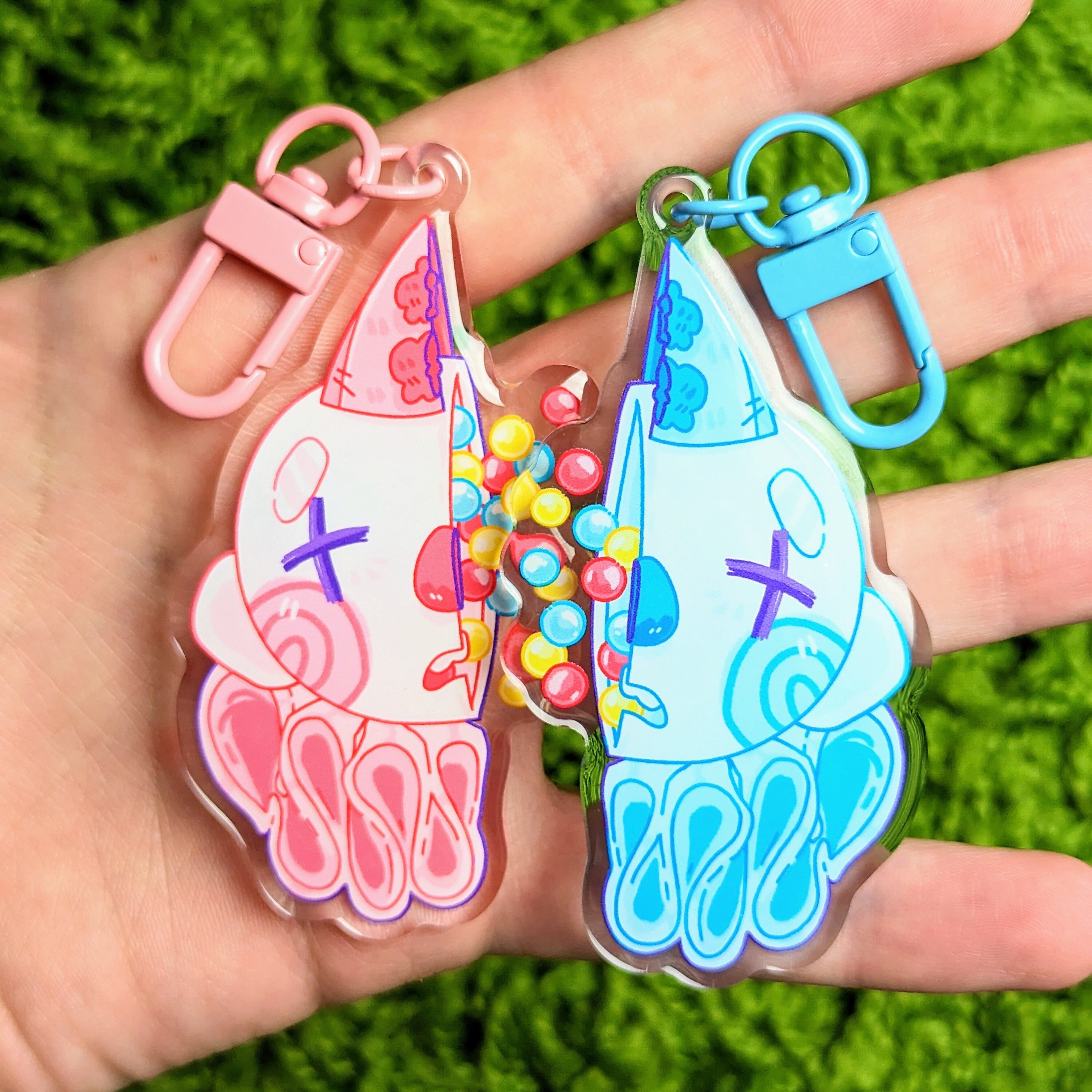 Gum Ball Clown Matching Acrylic Keychains! - Etsy