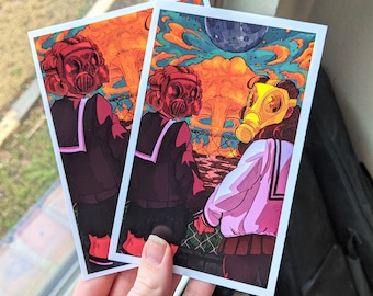 Gas Mask Girls 4x6 Glossy Mini Prints!