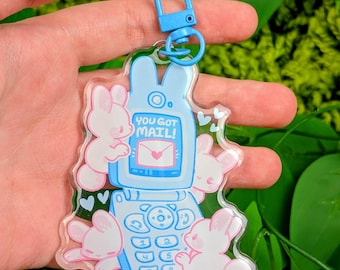 Chaveiro de coelhinho fofo para celular!