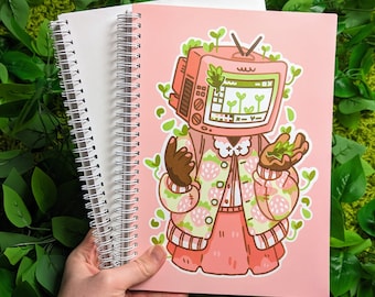 Strawberry Sprout TV Head Lg Reusable Sticker Book