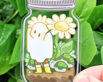 Daisy Ghost In A Jar Transparent Sticker!