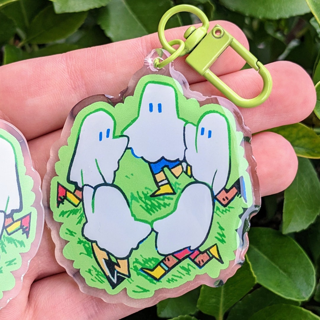 Forest Ghost Keychain // Acrylic 2.5in Keychain Etsy
