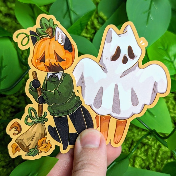 Halloween Cat Waterproof Stickers!