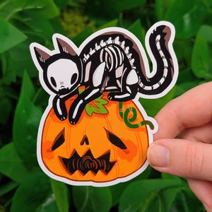 Skelly Kitty Aufkleber!