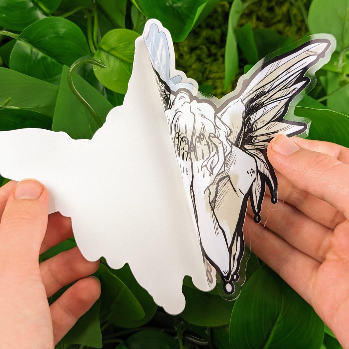 Fallen Angel Window Sticker - Etsy