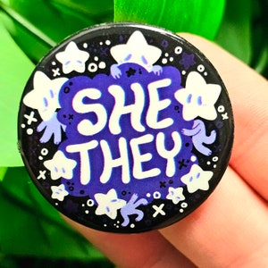 Star Baby Small Pronoun Buttons