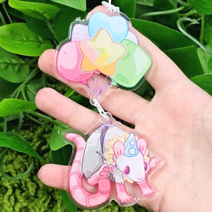 ネズミパーティーバルーンピエロのぶら下がりキーホルダー！