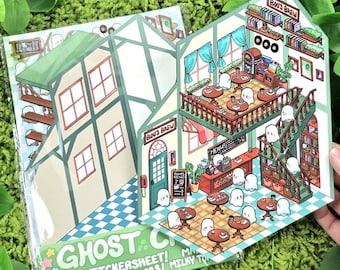 Ghost Cafe Room Sticker Sheet!