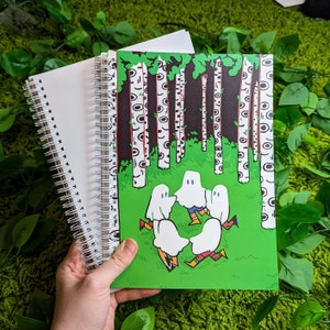 Forest Circle Ghosts Large Reusable Sticker Book!