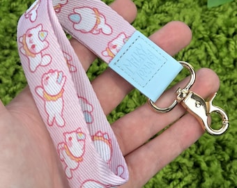 Dilly and Dallying Clown Cat Wrist Lanyard!