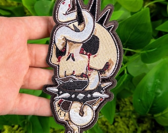 Chess Punk Skull Patch