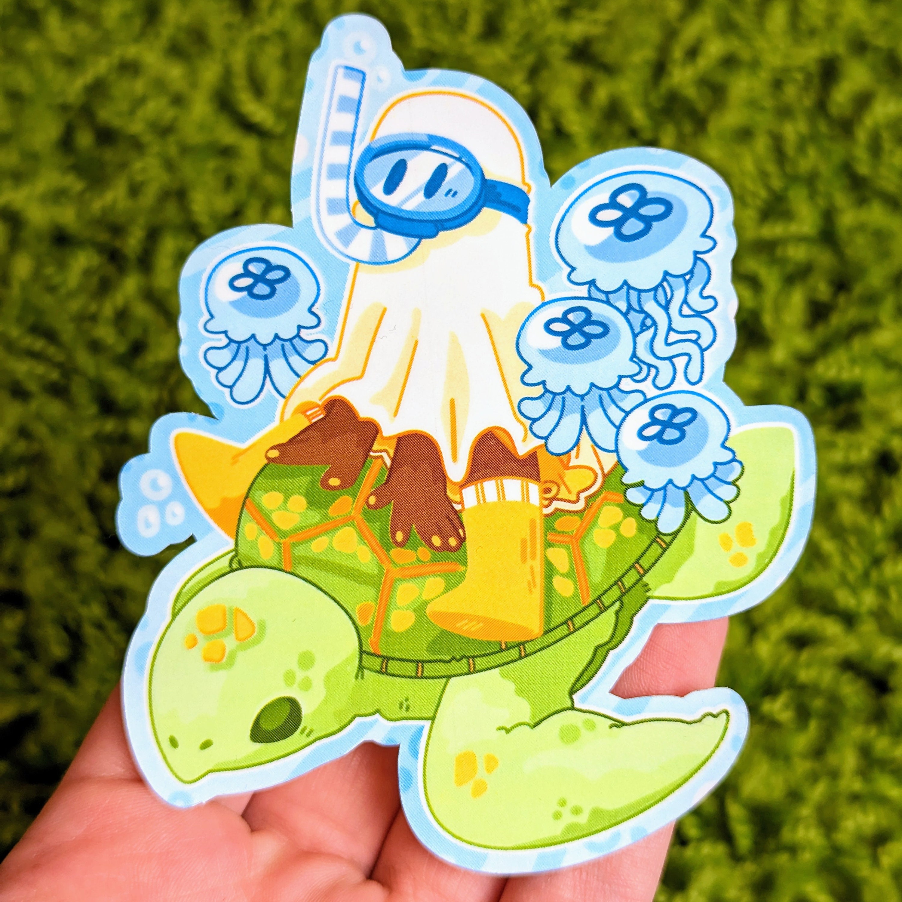 Cute Scuba Diving Ghost Waterproof Stickers! V10 - Etsy
