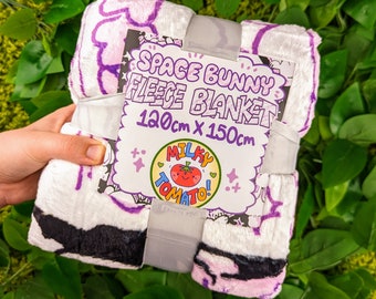 Space Bun Bun Throw Blanket