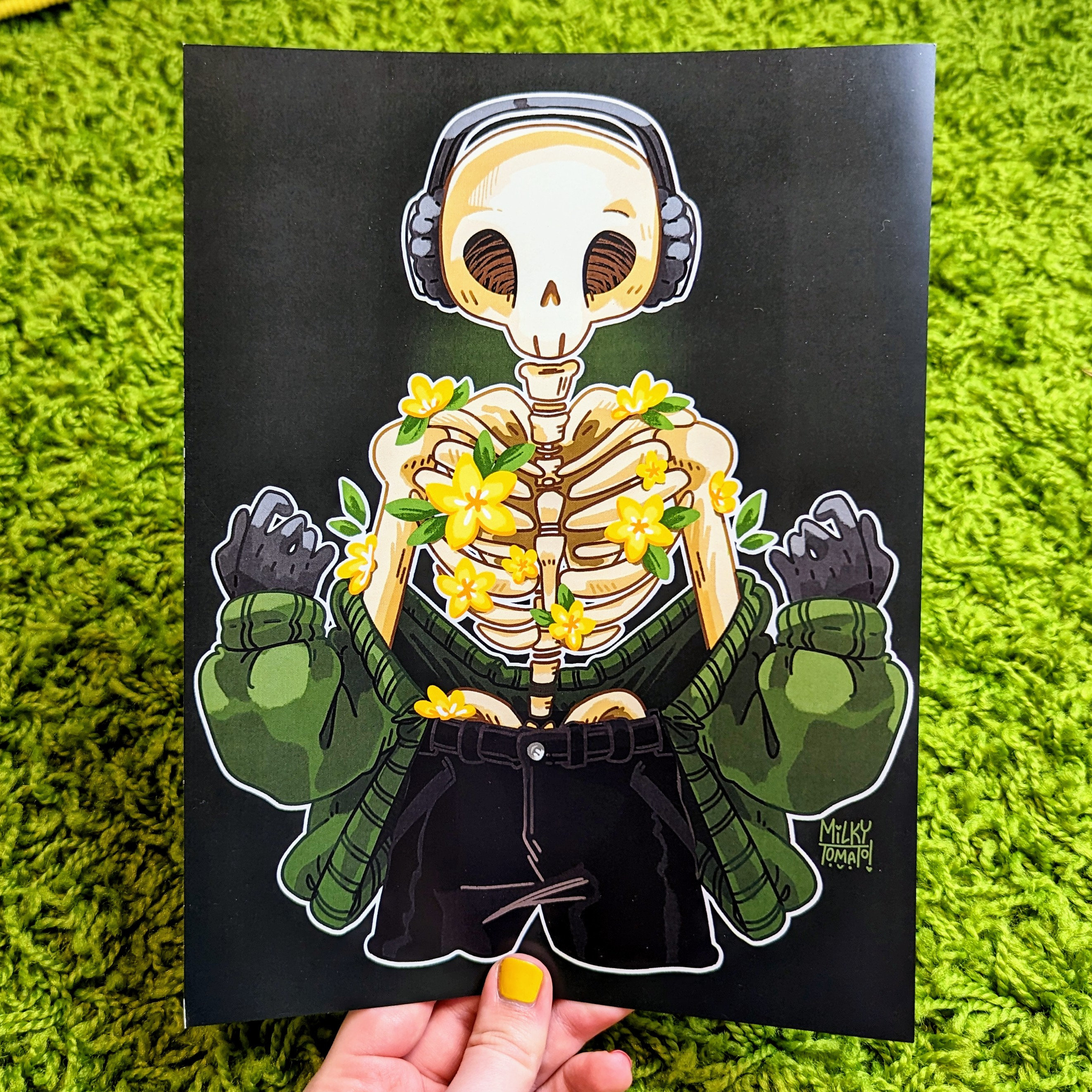 Aesthetic Rib Skeleton Aesthetic Flower Rib Skeleton 8.5x11 Glossy Print! - Etsy