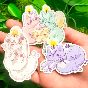 Candle Kittens Stickers