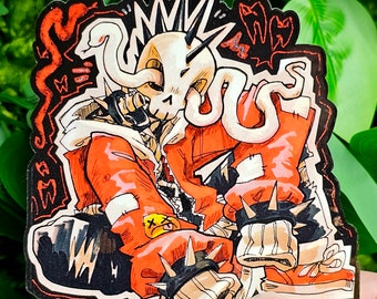 Punk Skeleton Sticker